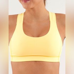 Lululemon All Sport Bra in Burning Yellow